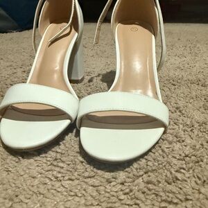 Elegant White Women's Heels